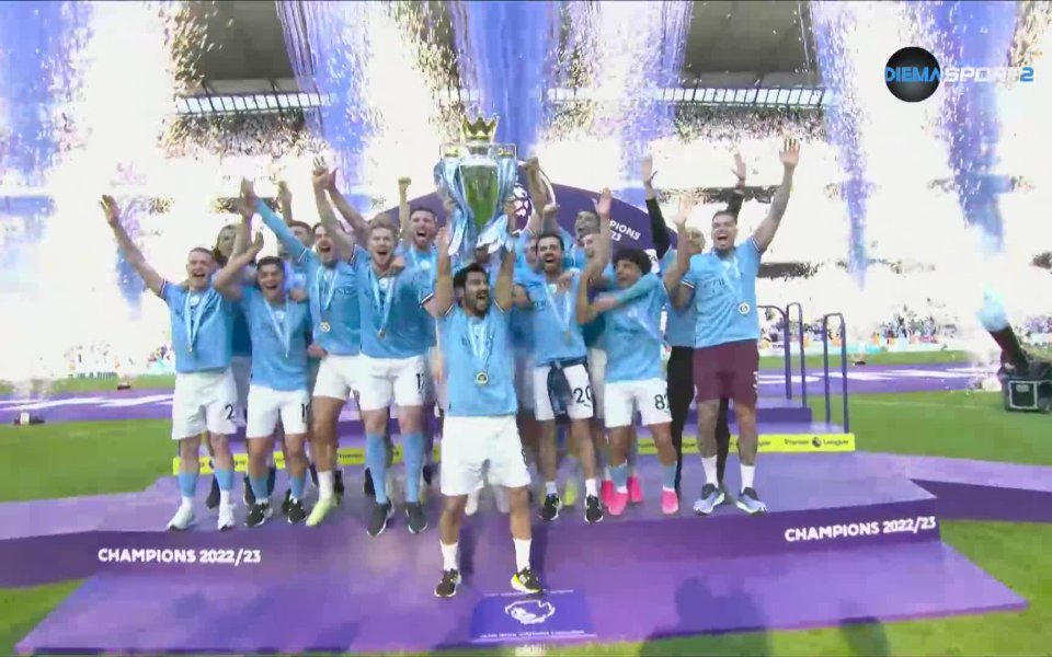 Манчестър Сити вдигна 9-ата титла в историята си. Гражданите получиха