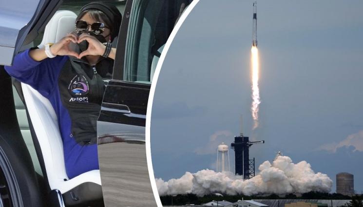 a - ЗА ПЪРВИ ПЪТ: Жена от Саудитска Арабия излетя към Космоса, вози я американски богаташ