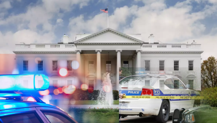 белия дом - НЕКАНЕН ГОСТ: Кола се вряза в една от портите на Белия дом