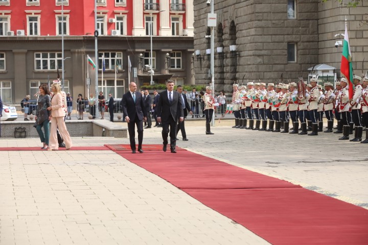 <p>Президентът на Хърватия Зоран Миланович на посещение у нас</p>