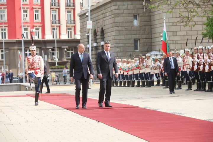 <p>Президентът на Хърватия Зоран Миланович на посещение у нас</p>