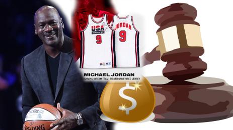 Майкъл Джордан фланелка търг