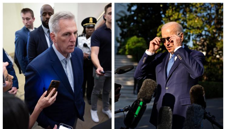 Кевин Маккарти Джо Байдън - ИЗБЕГНАХА ФАЛИТА: В САЩ постигнаха споразумение за тавана на дълга!