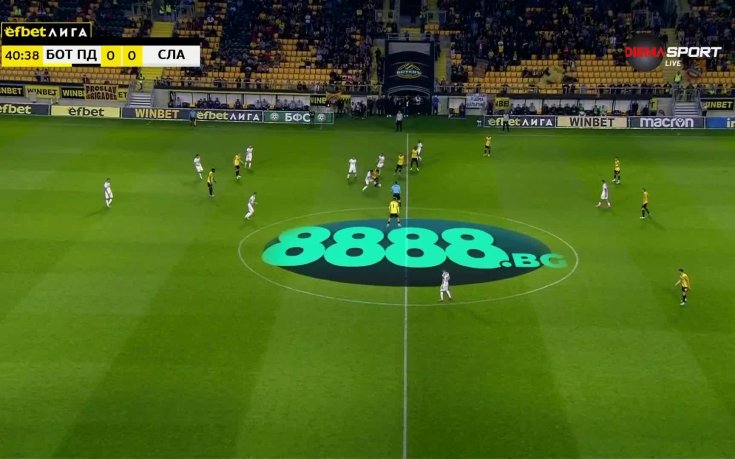 Ботев Пловдив - Славия 0:0 /първо полувреме/