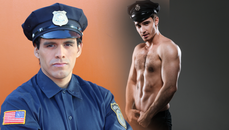 полицай - Полицай просна на земята колега стриптийзьор