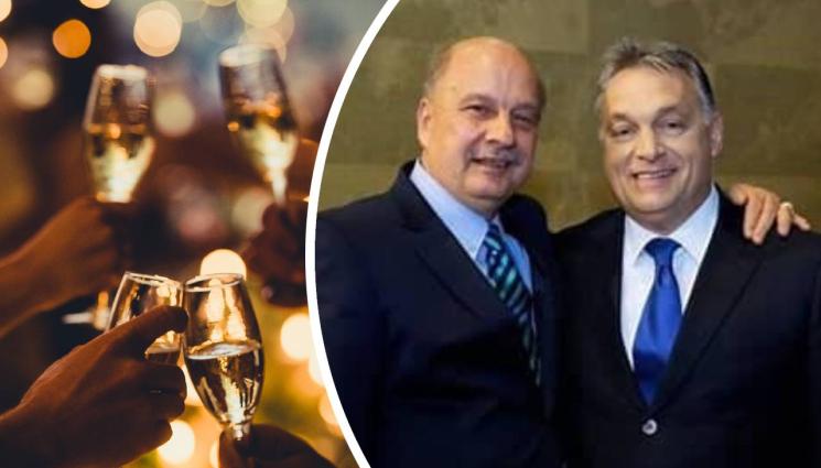 Георги Марков Виктор Орбан - ЗА ЮБИЛЕЯ: Георги Марков носи квалитетна пиячка на Виктор Орбан (СНИМКА)