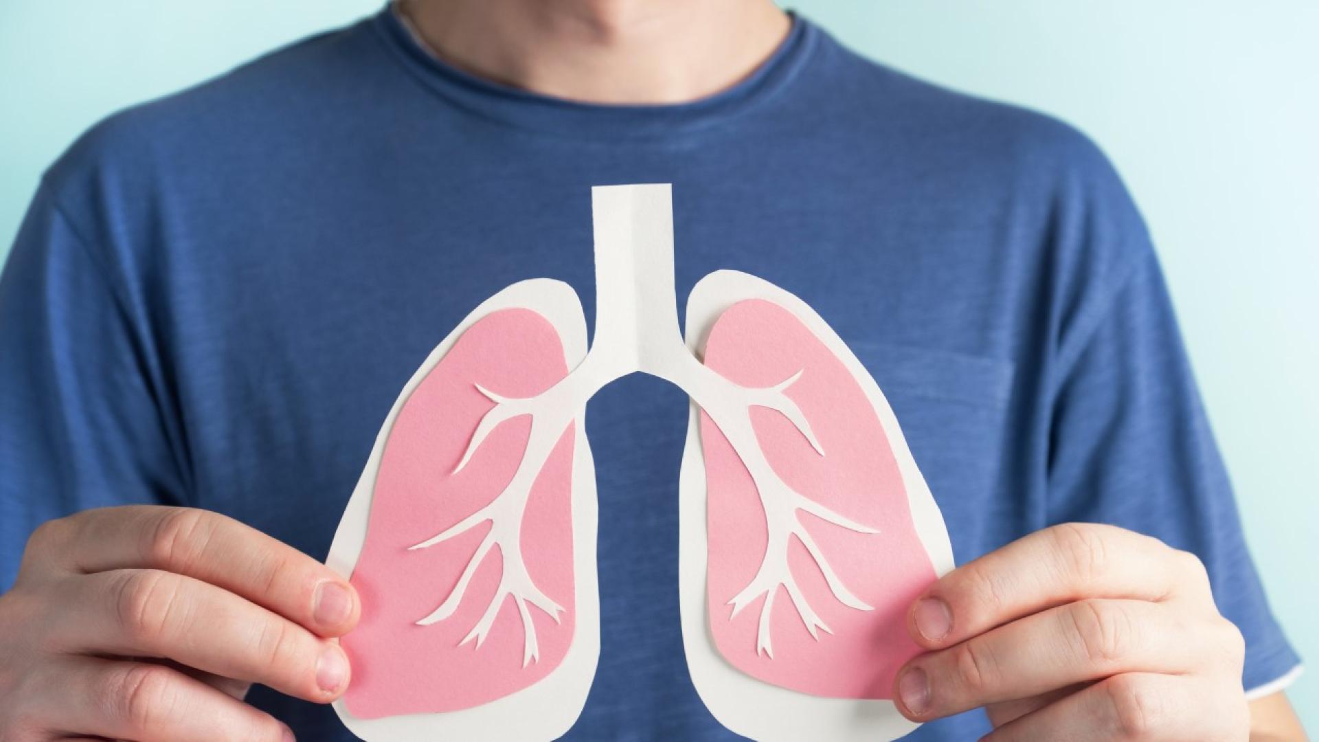 Броят на случаите на рак на белия дроб сред хора