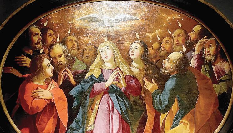 Kартина на Петдесетница - ЧУДЕСА И ВЯРА: На Петдесетница се явява Светият Дух