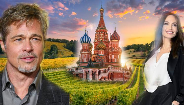 Брад Пит Анджелина Джоли - ПАК ИЗВАДИХА КИРЛИВИТЕ СИ РИЗИ: Брад Пит скочи на Анджелина Джоли, продала лозето им на руски олигарх! (СНИМКИ)