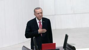 Турският президент Реджеп Тайип Ердоган посети днес Северен Кипър за