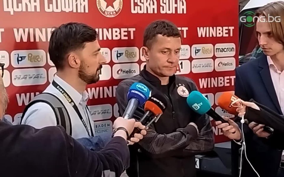 Старши треньорът на ЦСКА – Саша Илич, говори пред медиите