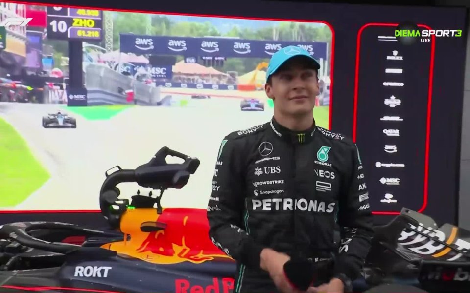 Пилотът на Мерцедес Джордж Ръсел направи едно страхотно състезание в