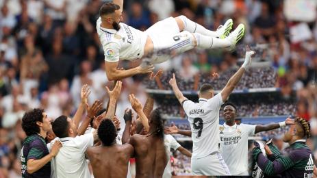 Бензема прощален гол Реал Мадрид