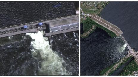 Нова Каховка Украйна язовир