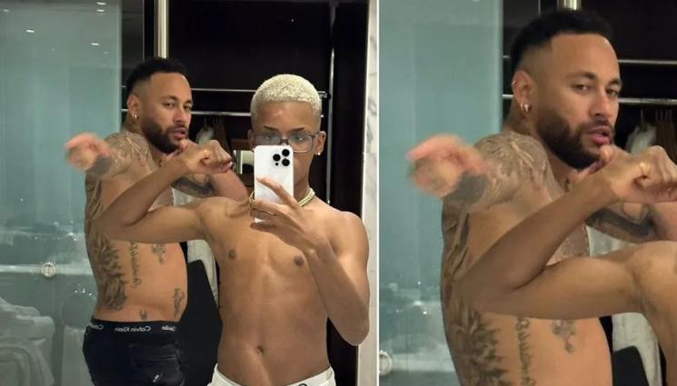 Неймар - Неймар показа среден пръст на хейтърите, унгарка иска издръжка за дете от него