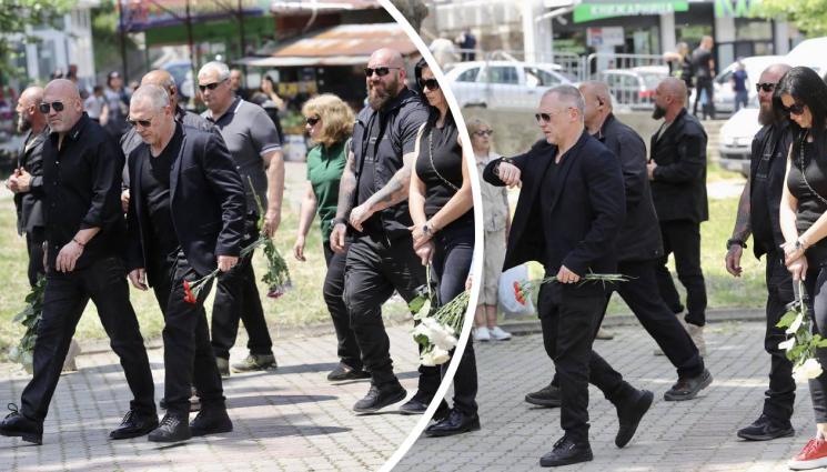 Златко баретата - Златко Баретата цъфна на погребението на Геле (ГАЛЕРИЯ)