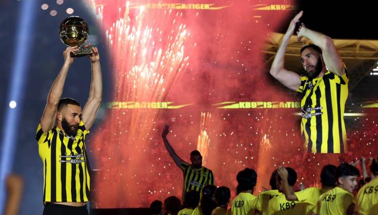 Карим Бензема - Уникално шоу в Джеда за посрещането на Карим Бензема (ВИДЕО)