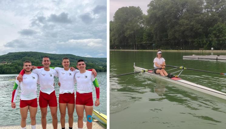 гребане - Българските гребци спечелиха 11 медала в Блед
