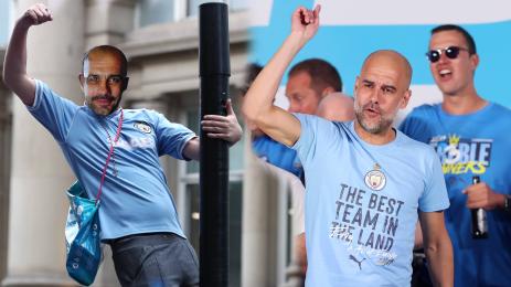 Гуардиола Манчестър Сити празненства