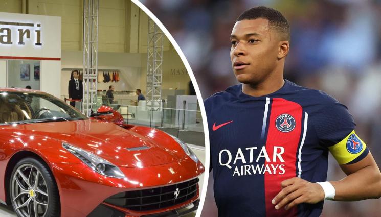 Килиан Мбапе Ферари - Мбапе няма книжка, но има Ферари