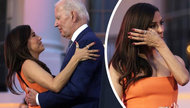 Байдън - ГАФЪТ НА ГАФОВЕТЕ: Байдън се опита да хване Ева Лонгория за гърдите (ВИДЕО)