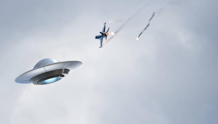 изтребител F16 летяща чиния извънземни - ЖЕСТОК ЕКШЪН В НЕБЕТО: Изтребители опитали да свалят НЛО!