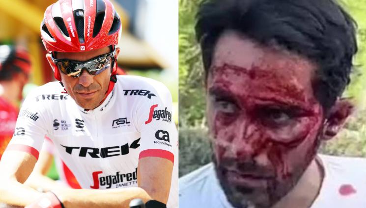 Контадор падане - Зловещо и кърваво: Легендата Контадор ужаси след падане в Пекин