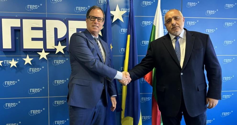 Лидерът на ГЕРБ Бойко Борисов проведе среща с Роберт Бенджамин,