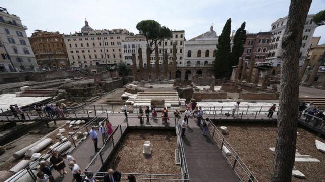Древен римски храмов комплекс, в която е убит Цезар, отвори врати за туристи