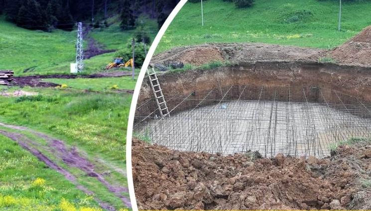 a - ВИСОКА ЦЕЛ! Наливат бетон за пилона „Рожен“