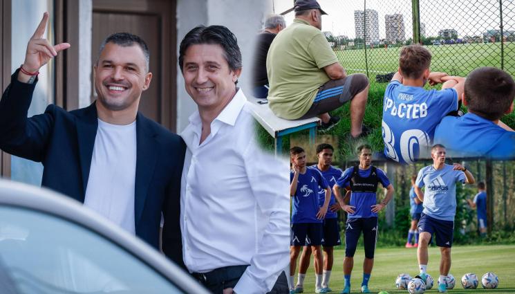 Божинов Левски тренировка - ТАЛИСМАНЪТ БОЖИГОЛ: Усмивката на Божинката огря сефтето на Костов с Левски (ГАЛЕРИЯ)