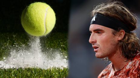 Циципас трева тенис корт