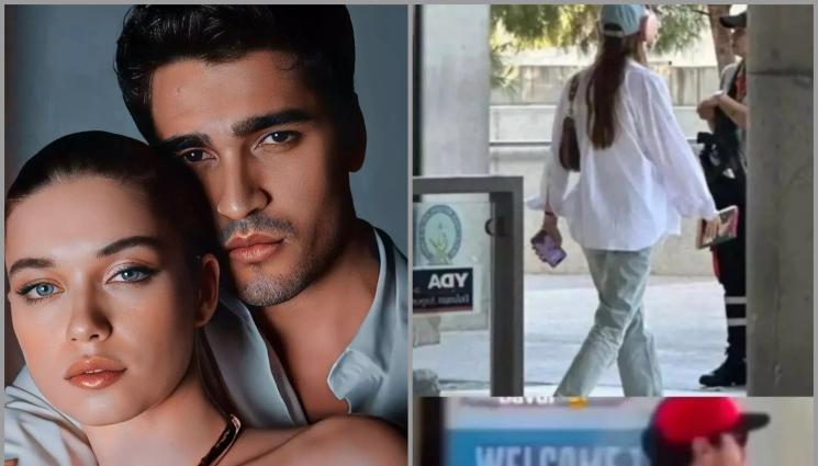 актьори - ХВАНАТИ В КРАЧКА: Афра Сарачоулу и Мерт Демир спипани на летището