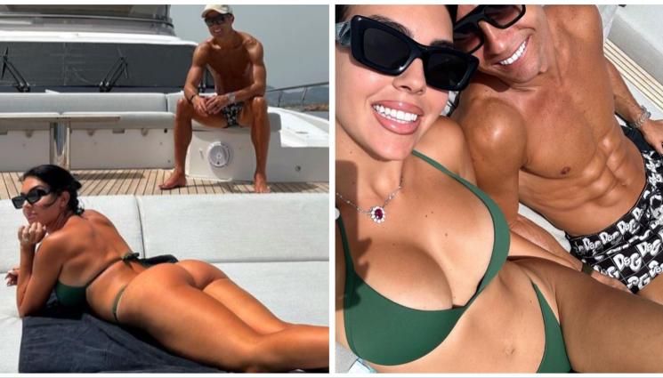 Джорджина Роналдо Сардиния - Роналдо се утешава на плажа с Джорджина