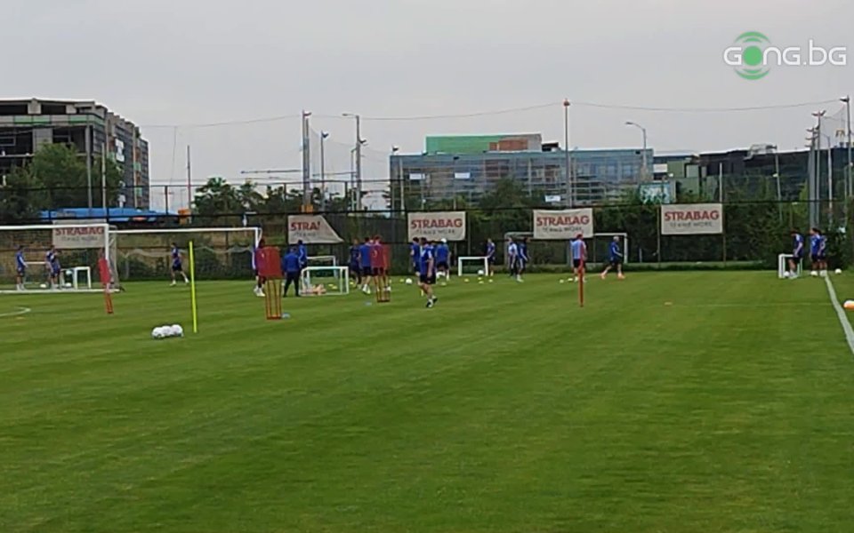 Левски направи последна тренировка преди утрешната контрола с Пирин Благоевград.