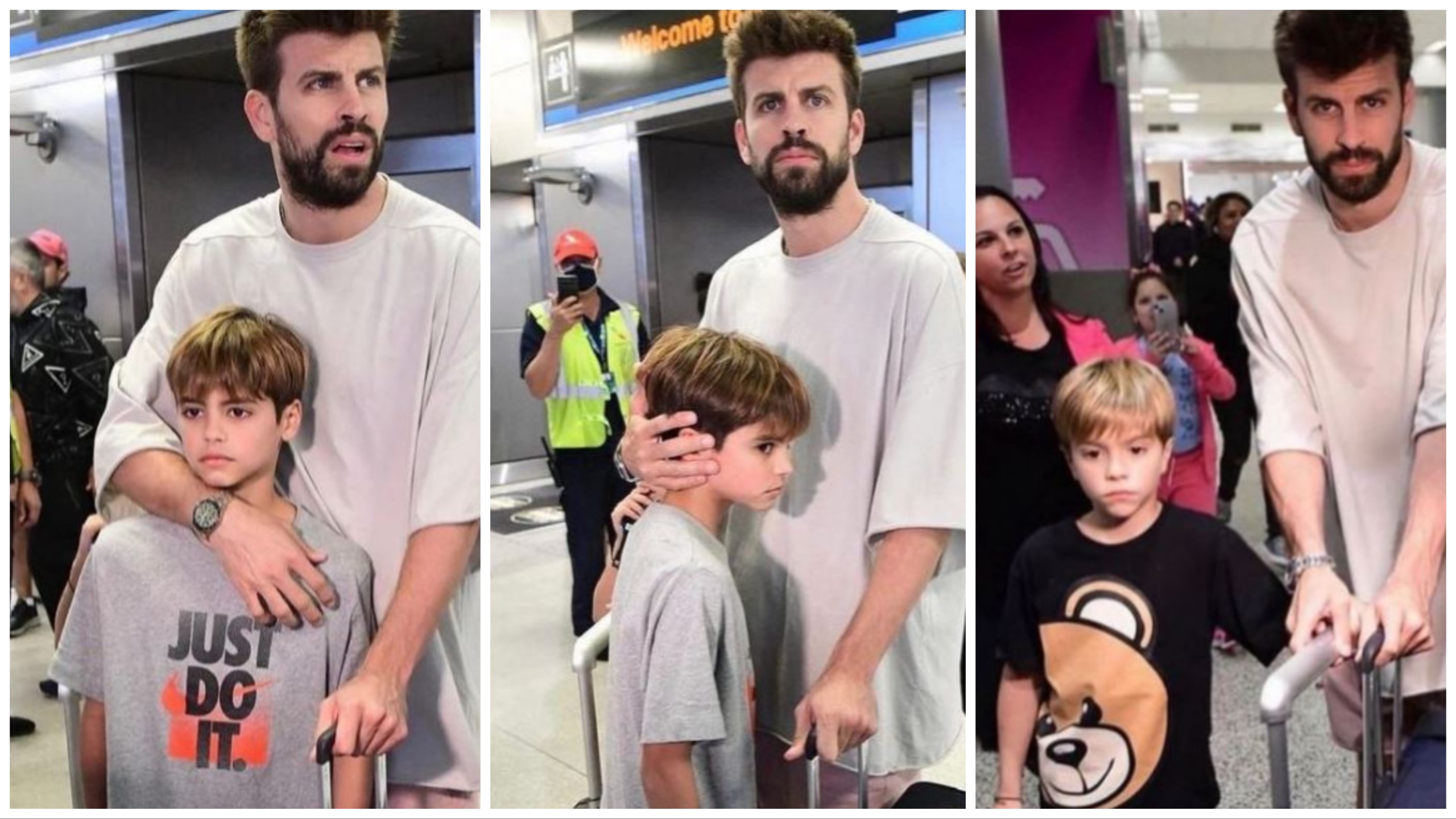 Клара Чиа и Жерар Пике на сватбата на брат му