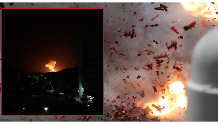 a - НОЩНИ ЕКСПЛОЗИИ В КАРНОБАТ! Избухна мощен пожар в склад за боеприпаси (СНИМКИ)