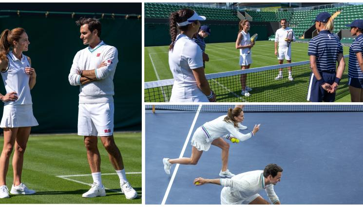 Роджър Федерер - Кейт покани Роджър да поцъкат