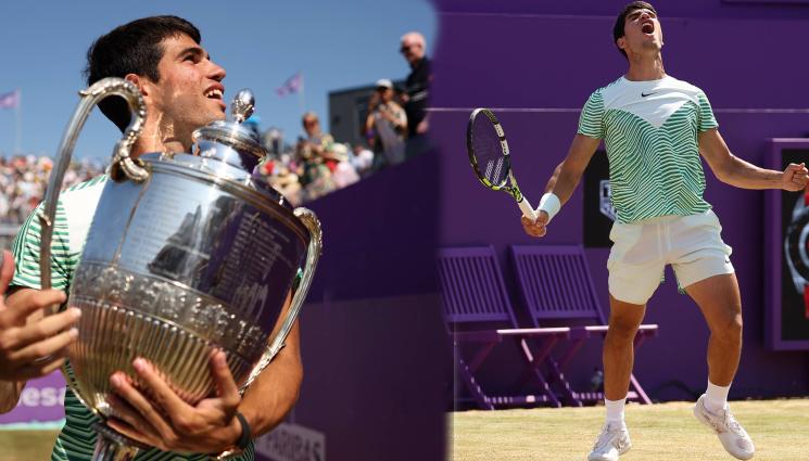 Алкарас Куинс - Отново е №1: Карлос Алкарас вече гази и на трева