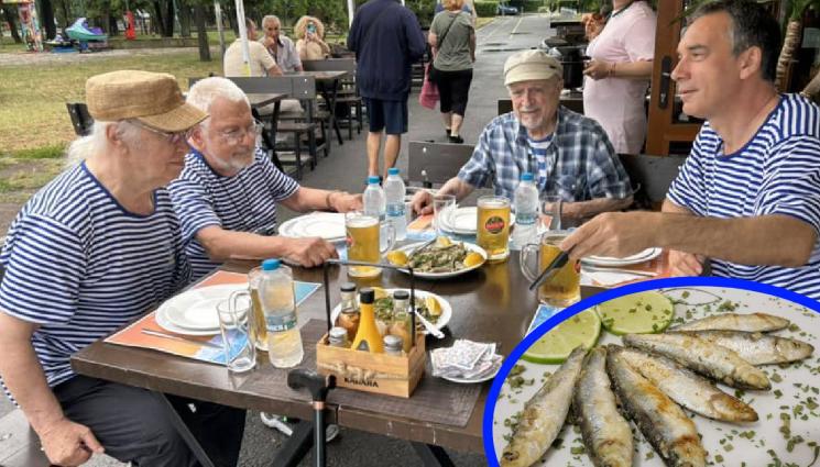 Цаца Диомов Недялко - БУРГАСКО СИНЬО: Диомов и Недялко на бира с цаца в парка, присъедини се и кметът