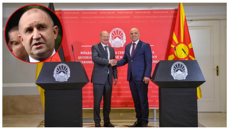 а - Олаф Шолц отговори на Румен Радев: Не трябва да има нови условия за преговорите за присъединяване на Северна Македония към ЕС