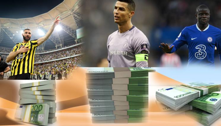 Роналдо Бензема Канте - МУЛТИМИЛИОНЕРИ: Колосална сума за тримата най-скъпоплатени в Саудитска Арабия