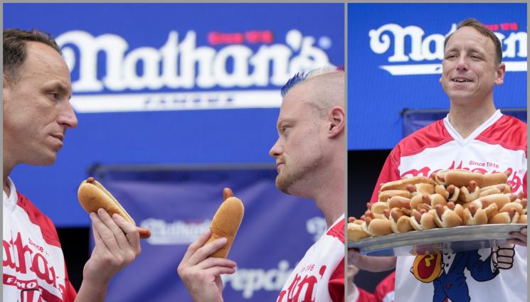 хотдог - НЕ ПУСКА ТИТЛАТА: Американец грабна за 16-и път титлата по надяждане с хотдози