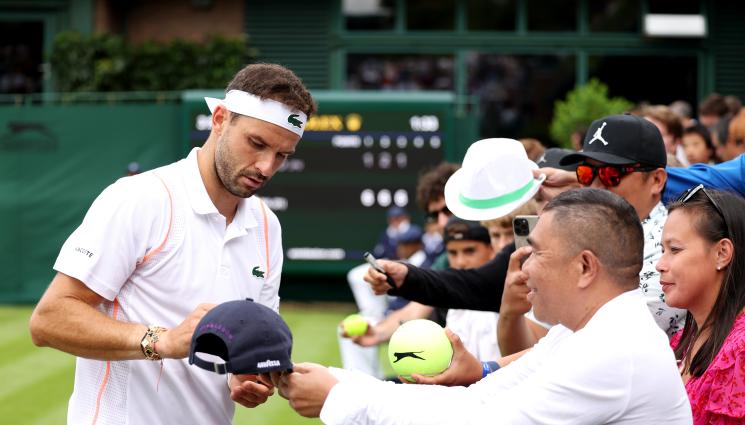 Григор Димитров - СЪСЕЧЕ НИНДЖАТА: Гришо би на почивки японеца Шимабукуро на Уимбълдън