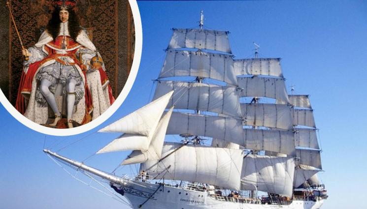 Крал Чарлз II ветроходен кораб - РЕТРО СПОРТ: Крал Чарлз II докарал първата яхта от Холандия