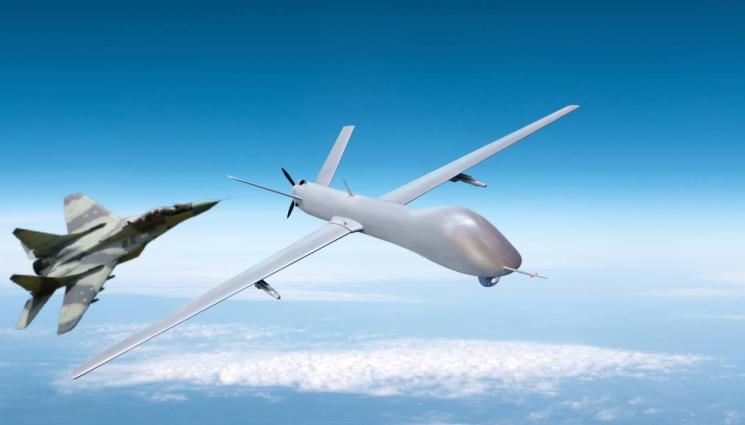 изтребител - ВИСОКО НАПРЕЖЕНИЕ: Руски самолети подгониха американски дронове (ВИДЕО)