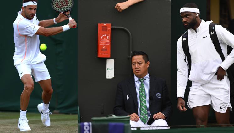 Димитров Тиафо дъжд - АХ, ТОЗИ ДЪЖД! Лондонският климат пресече Гришо при 2-0 сета срещу Франсис Тиафо