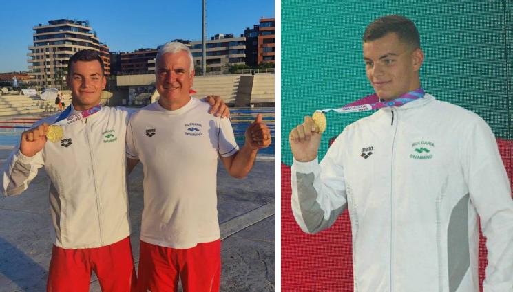 плуване - НОВ МЕДАЛ за Петър Мицин, взе сребро и на 200 м бътерфлай в Израел