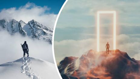 планина туристи