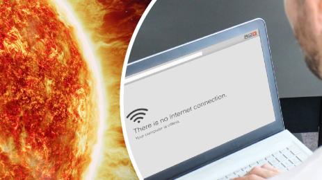 слънчева буря интернет